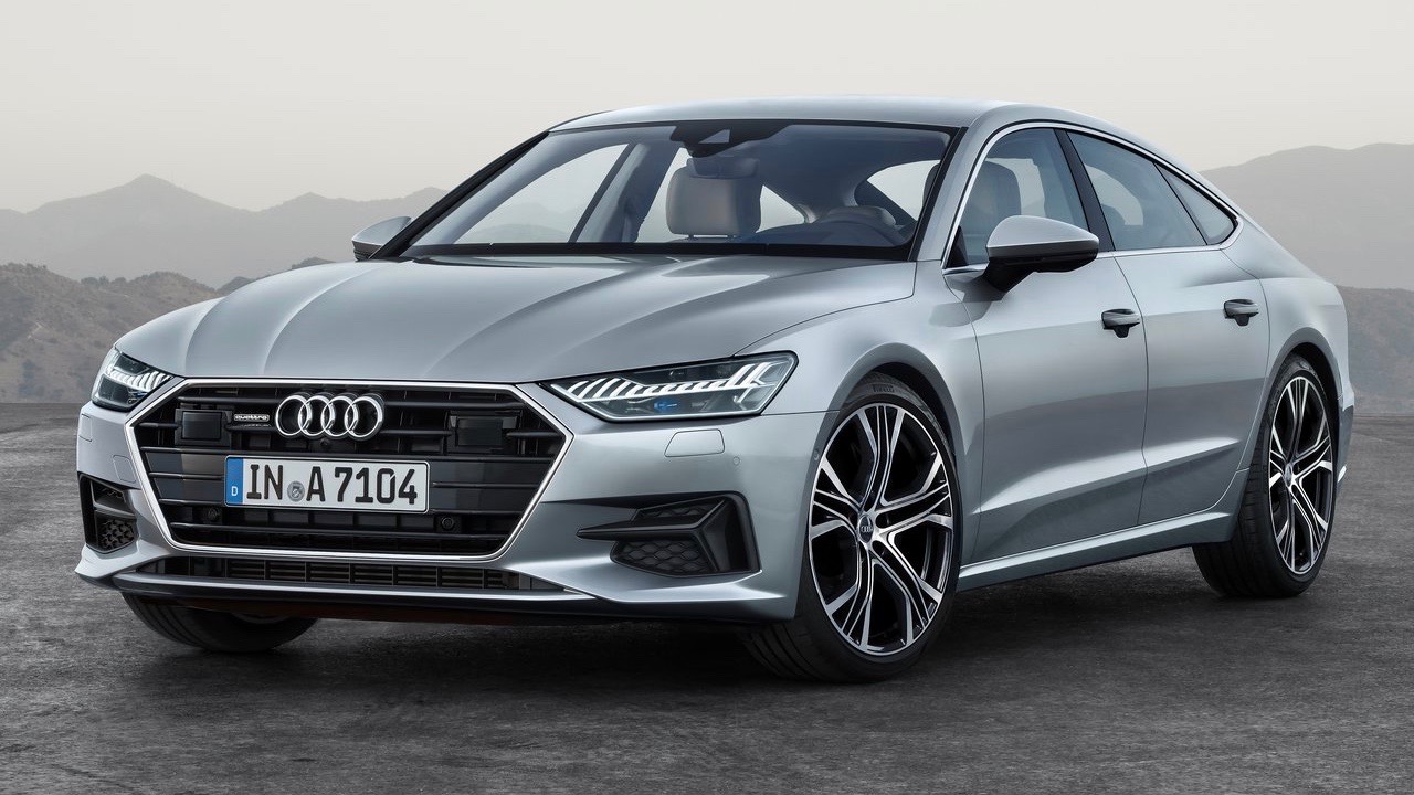 2018 Audi A7 silver front side right