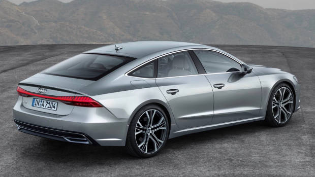 2018 Audi A7 silver rear side right