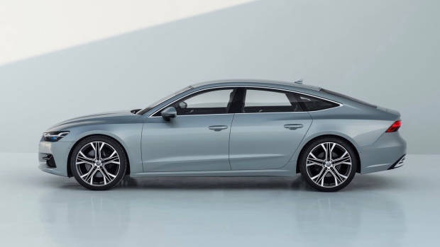 2018 Audi A7 silver side