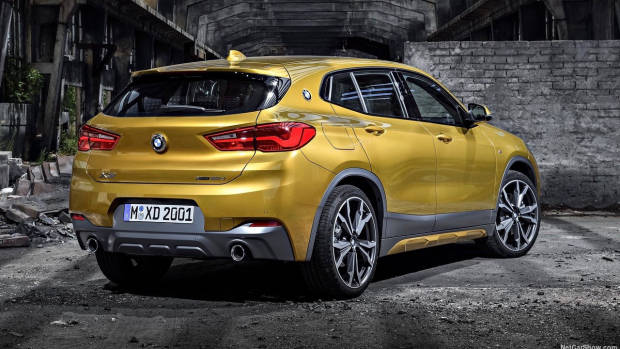 2018 BMW X2 M Sport X yellow rear