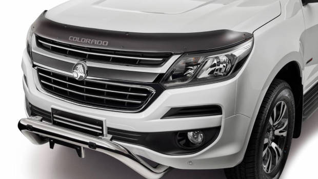 2018 Holden Colorado Storm white front bonnet protector