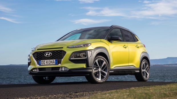 2018 Hyundai Kona Highlander Acid Yellow Front End