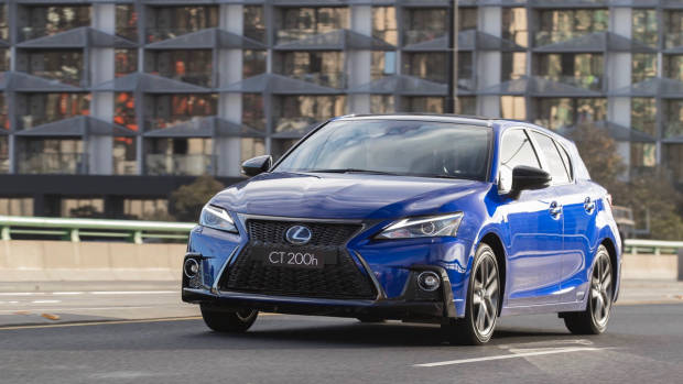 2018 Lexus CT F Sport blue front moving