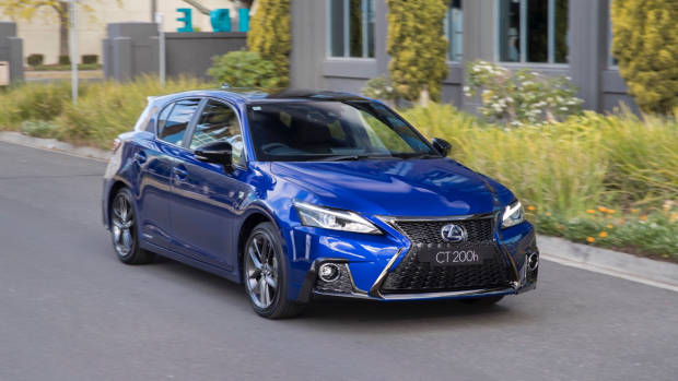 2018 Lexus CT F Sport blue front side moving