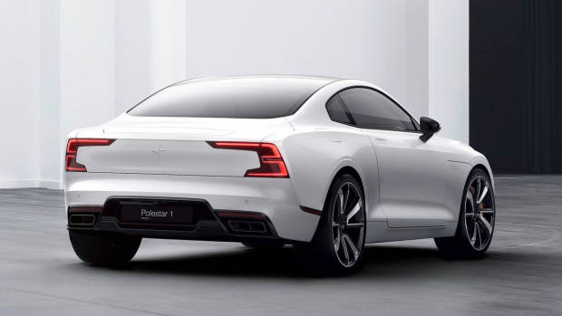 2018 Polestar 1 white rear side