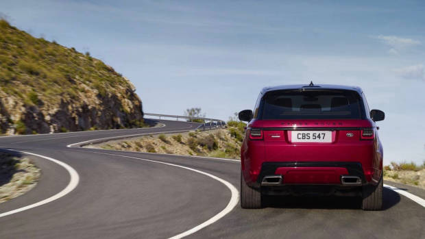 2018 Range Rover Sport red rear
