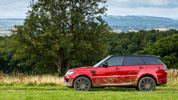 2018 Range Rover Sport red side