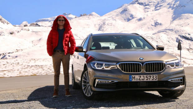 2018 BMW 5 Series Touring with Tom Baker Umbrail Pass
