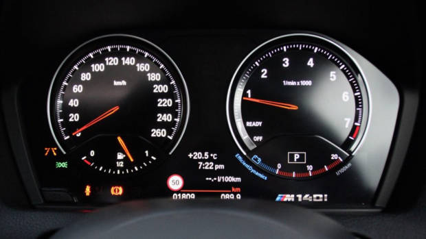 2018 BMW M140i Review Analogue Dials