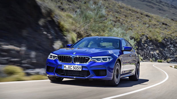 2018 BMW M5 front 3/4