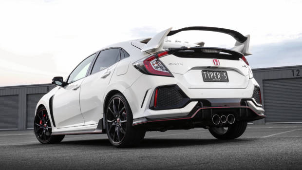 2018 Honda Civic Type R Rear End Championship White