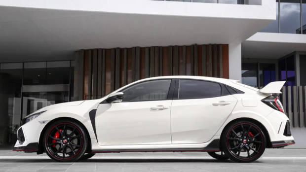 2018 Honda Civic Type R Side Profile Championship White