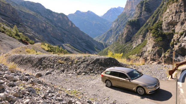 BMW 5 Series Touring Stelvio Pass West Side
