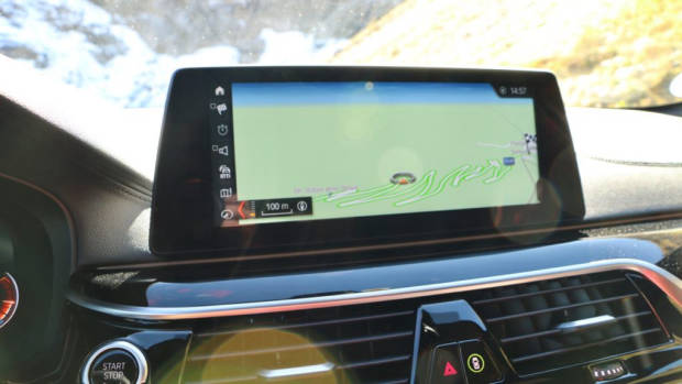 Stelvio Pass Navigation Screen BMW
