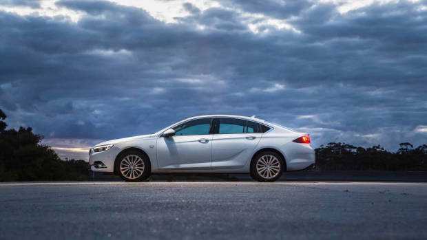 2018 Holden Commodore LT white side