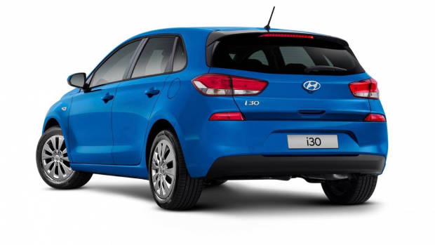 2018 Hyundai i30 Go blue rear