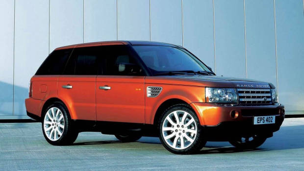 2005 Range Rover Sport Supercharged orange front