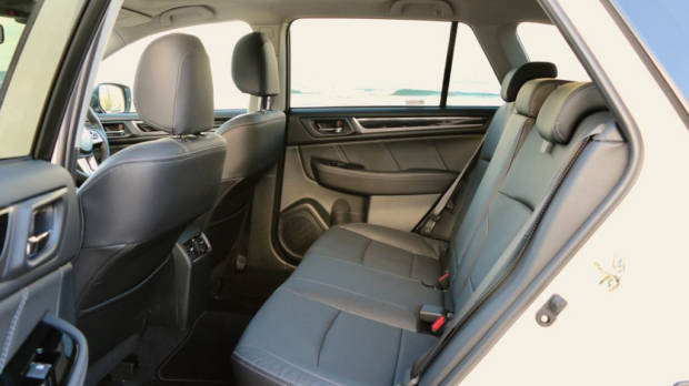2017 Subaru Outback Premium Black Leather Back Seat Room