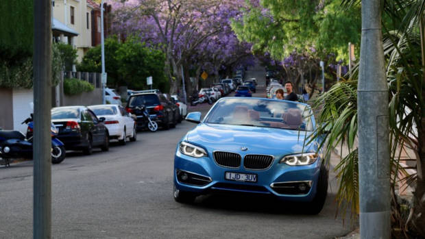 2018 BMW 230i Convertible Seaside Blue Front End