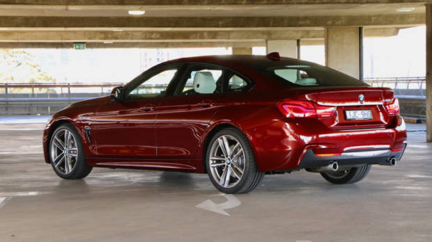 2018 BMW 440i Gran Coupe Review Aventurine Red Rear End