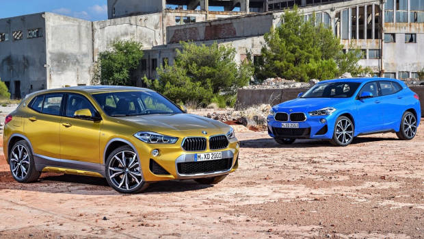 2018 BMW X2 gold + blue