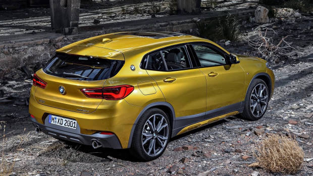 2018 BMW X2 gold rear