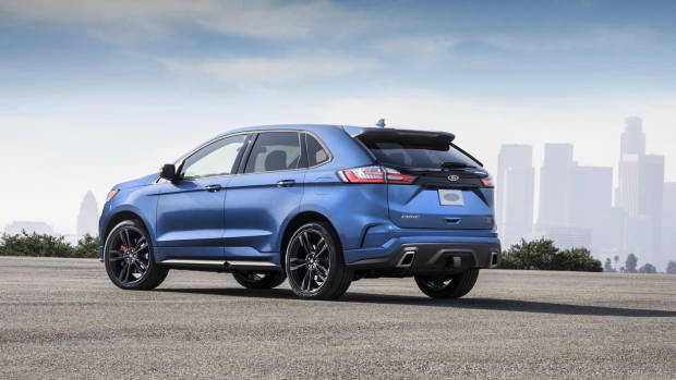 2018 Ford Edge Endura ST Blue Rear End Australia