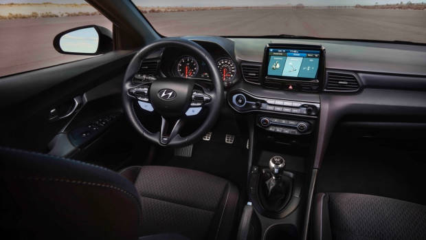 2018 Hyundai Veloster N Interior Black Cloth