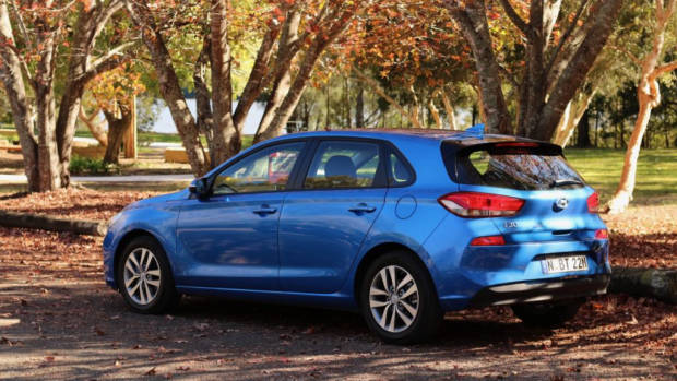 2018 Hyundai i30 Active Marina Blue Rear Three Quarter