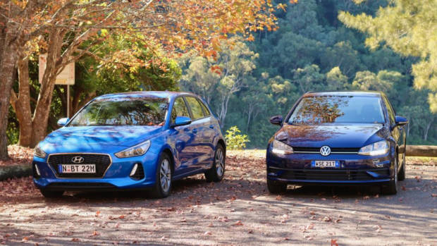 2018 Hyundai i30 Active and 2018 Volkswagen Golf 110TSI