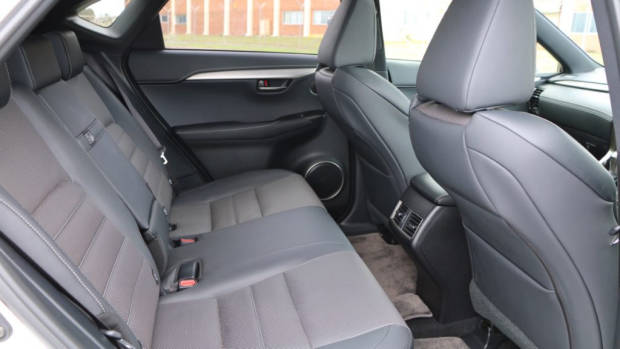 2018 Lexus NX300h F Sport Black Leather Back Seat Australia