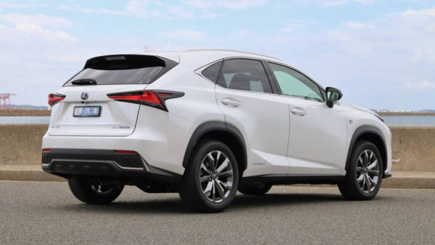 2018 Lexus NX300h F Sport White Nova Rear End Australia