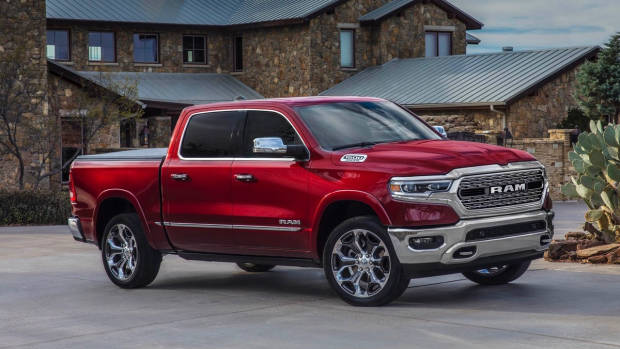 2018 RAM 1500 Limited Red Side Profile Australia