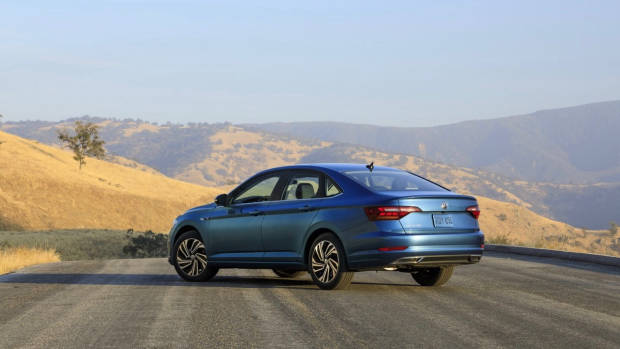 2018 Volkswagen Jetta Silk Blue Rear End Australia