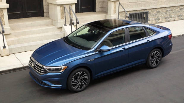2018 Volkswagen Jetta Silk Blue Front Profile Australia2018 Volkswagen Jetta Silk Blue Front Profile Australia