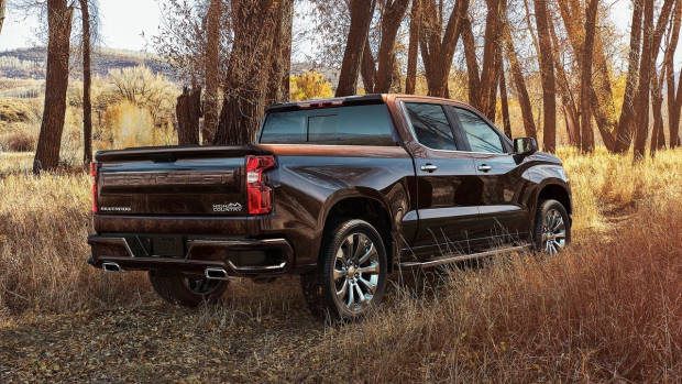 2019 Chevrolet Silverado High Country brown rear