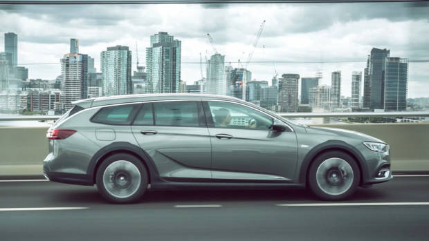 2018 Holden Commodore Calais V Tourer Cosmic Grey Profile On Road