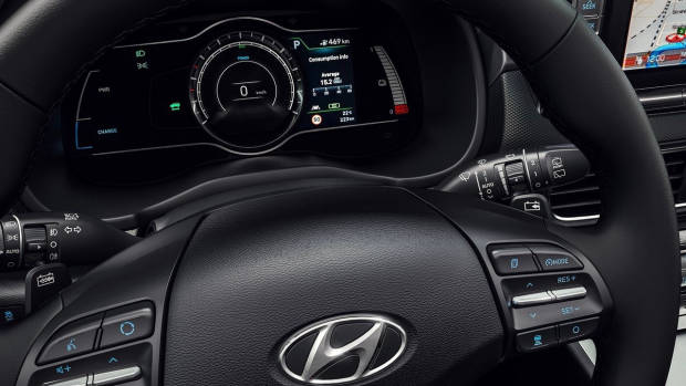 2018 Hyundai Kona Electric dials