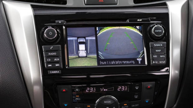 2018 Nissan Navara ST-X Review Burning Red Around View Camera