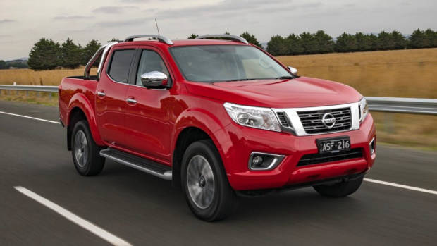 2018 Nissan Navara ST-X Review Burning Red Front End Driving