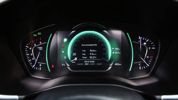2019 Hyundai Santa Fe dials