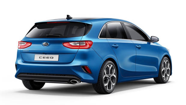 2019 Kia Ceed blue rear 3/4