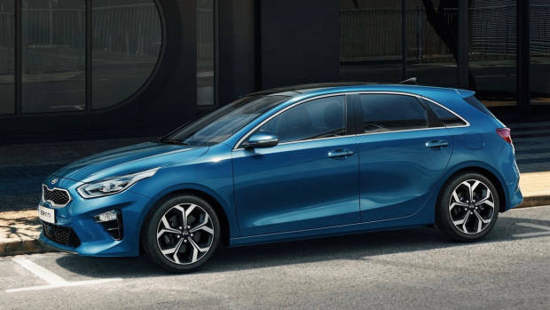 2019 Kia Ceed blue side 3/4