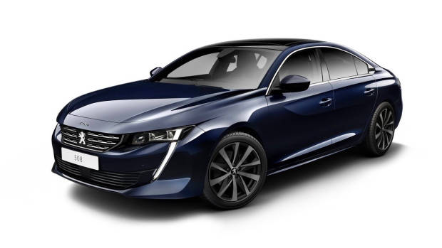 2019 Peugeot 508 blue front 3/4