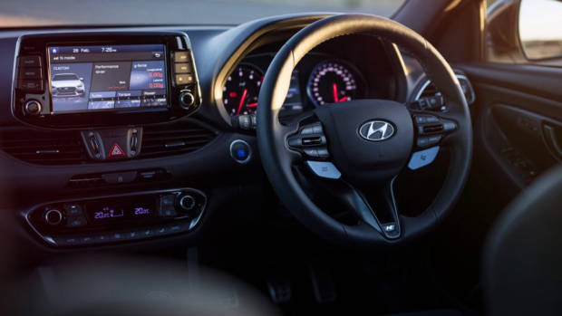 2018 Hyundai i30 N Review Dashboard Steering Wheel