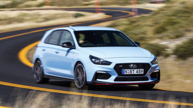 2018 Hyundai i30 N Review Performance Blue Front End Driving
