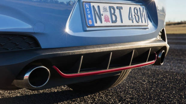 2018 Hyundai i30 N Review Performance Blue Rear Diffuser Reda