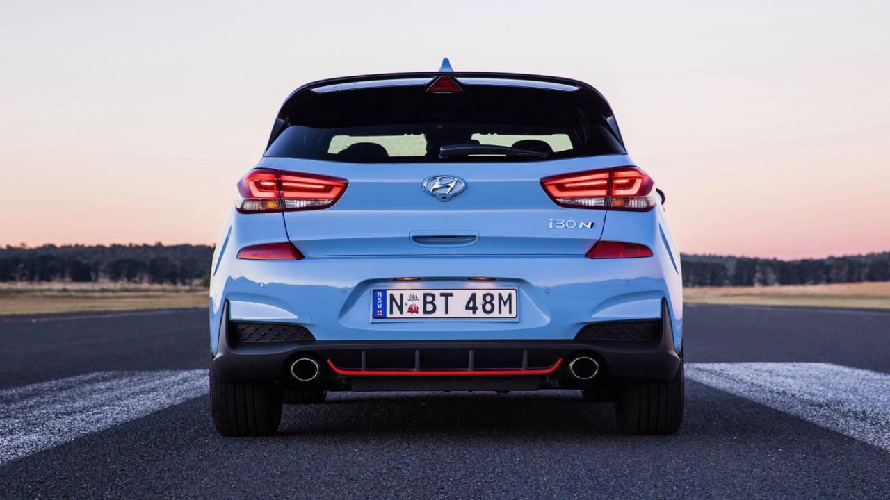 2018 Hyundai i30 N Review Performance Blue Rear End