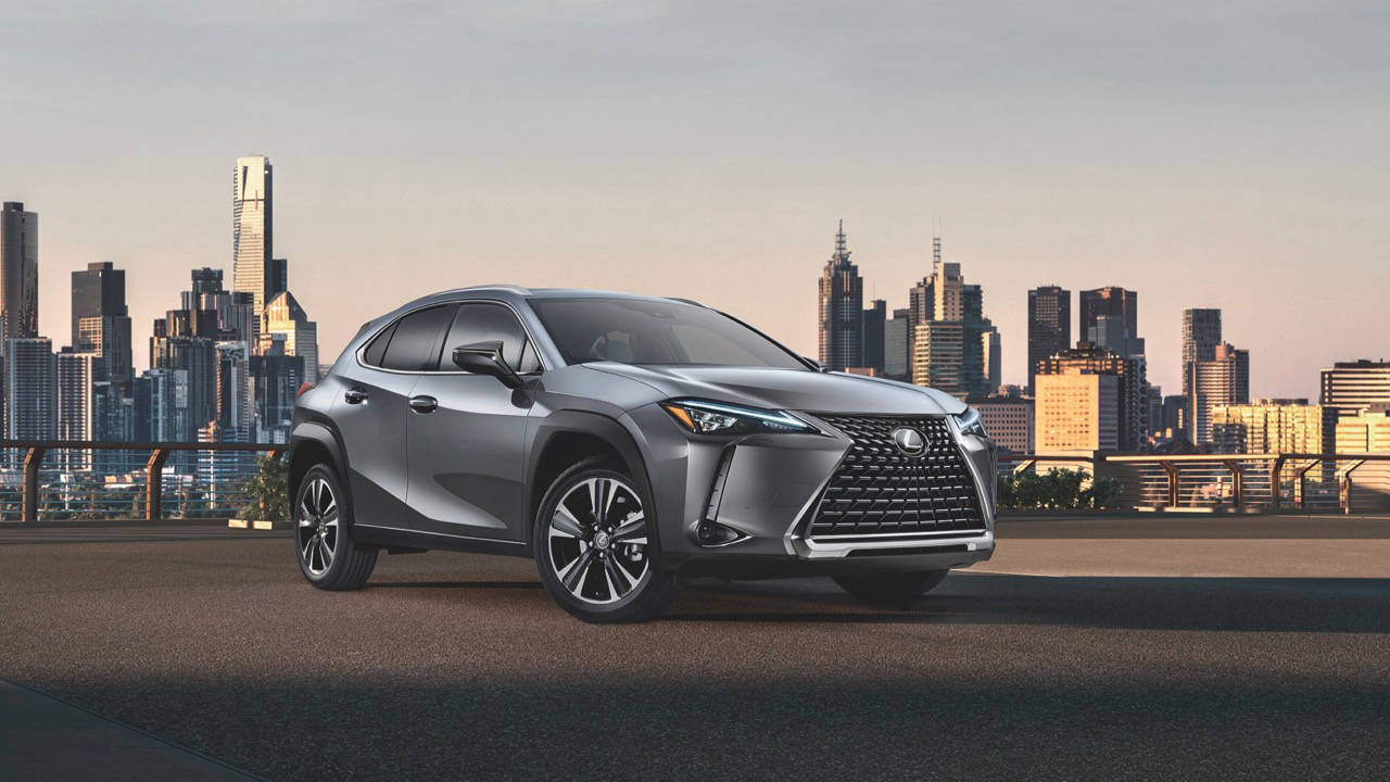 2019 Lexus UX grey front 3/4