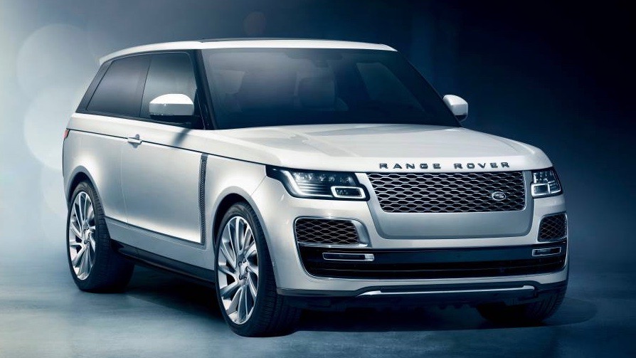 2019 Range Rover SV Coupe white front 3/4